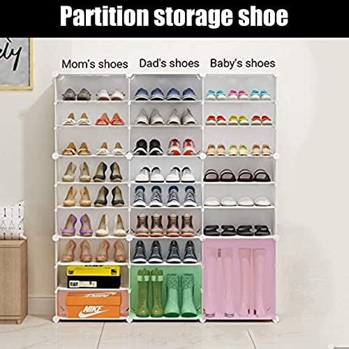LJXiioo Шкафове за съхранение на обувки със собствените си ръце, Прозрачни Пластмасови Кутии за обувки, с Врати,