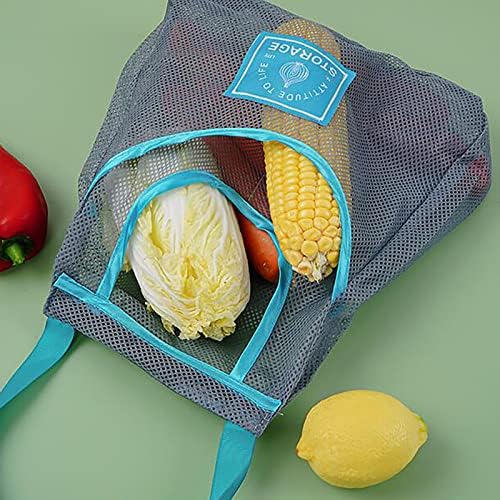 Контейнери за съхранение на Домакински Окото Чанта за плодове И Зеленчуци Сгъваема Чанта-Тоут За Пазаруване Множество