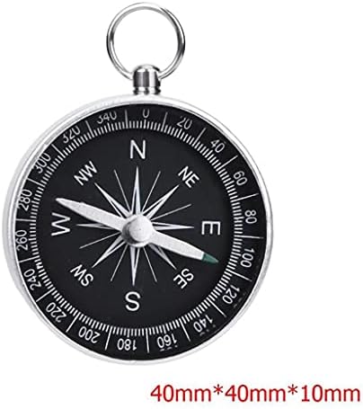 SHZBCDN 1 бр. компас за пътуване, къмпинг, туризъм, преносими алуминиеви авариен компас, навигация с брелком, улични