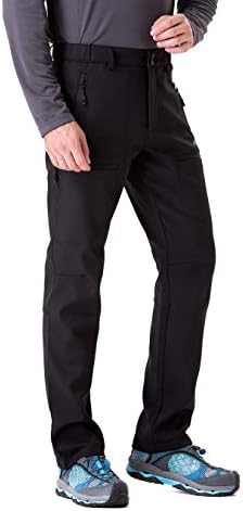 TRAILSIDE SUPPLY CO. Мъжки Изолирана панталони с руното облицовка, водоустойчив и ветроупорен панталон Softshell