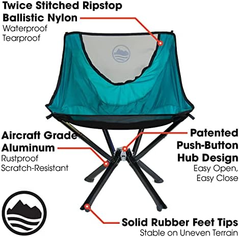 Преносимо столче ПОСТЪПВАЩ Camping Chairs - Малък Сгъваем портативен стол, който можете да използвате навсякъде