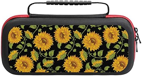 Калъф за носене от Слънчогледи за чанти с Принтом, Съвместим С Чекмедже за съхранение на Nintendo Switch