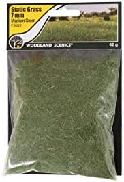 Живописна Статична трева в гората 7 мм-Средна-Зелена -FS622