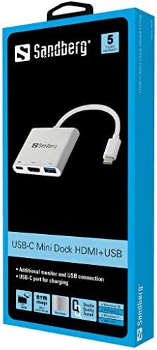 Мини зарядно устройство Сандберг C HDMI + USB, Друго