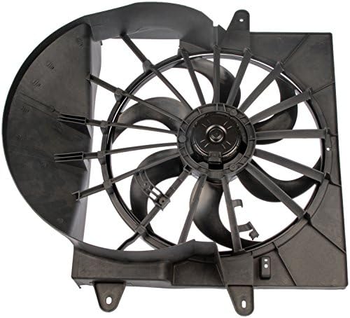 Вентилатор за охлаждане на двигателя Dorman 620-051 в събирането е Съвместим с някои модели на Jeep Черен