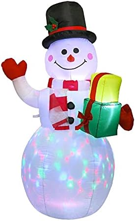 EESLL Надуваеми Коледна Украса Външно Коледно осветление Надуваема Кукла Снежен човек Градински Подпори Светлини Игрушечное