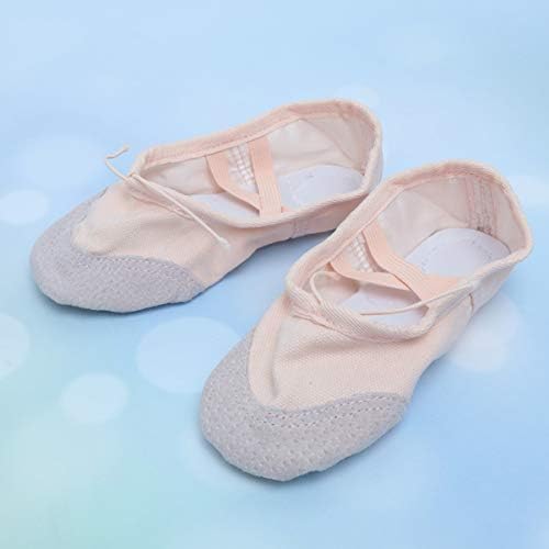 SUPVOX/ Детска Балетна Обувки; Кожена Балетната Парусиновая Обувки; туфли На пълна Подметка; Танцови Обувки;