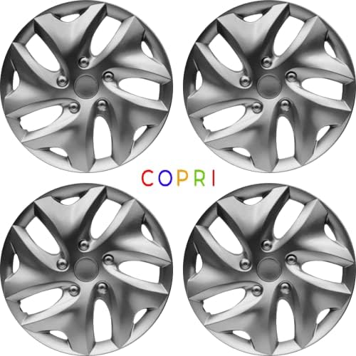Комплект Copri от 4 Джанти Накладки 14-Инчов Сребрист цвят, Защелкивающихся На Главината, подходящ за Honda