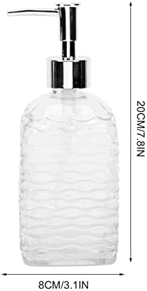 Cabilock Аксесоари за баня 1 Комплект Опаковка от Сапун Стъклена Помпа за Бутилка препарат за съдове Чаша за четка