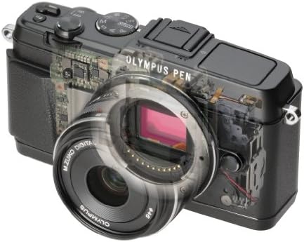 Olympus E-P5 16,1-Мегапикселова Беззеркальная цифров фотоапарат с 3-инчов LCD дисплей и обектива на 17 mm f/1.8 (черен)