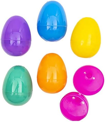 Наполняемые великденски яйца компанията Dreidel с тръба на шарнирна връзка, Обемни Цветни пластмасови великденски яйца, идеални за лов на великденски яйца, на яйца-из?