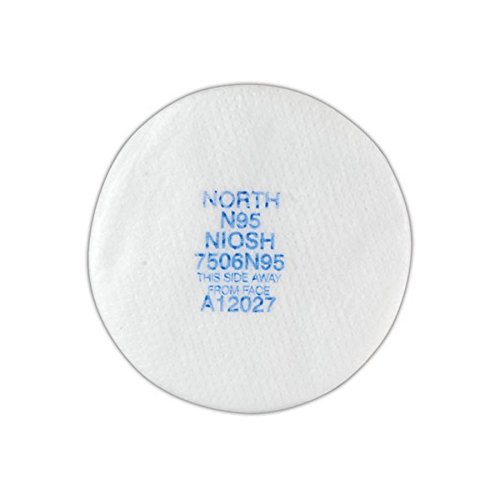 Сажевые филтри North by Honeywell 7506N95, Касета/Филтър, съдържащ маслени частици, N95, Лилаво (опаковка от