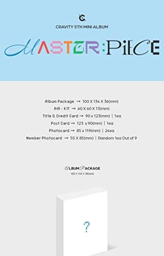 CRAVITY Master: Версия на комплекта за 5-ти мини-албум на AiR-KiT + Име и кредитна карта + Картичка + Фотокарточка
