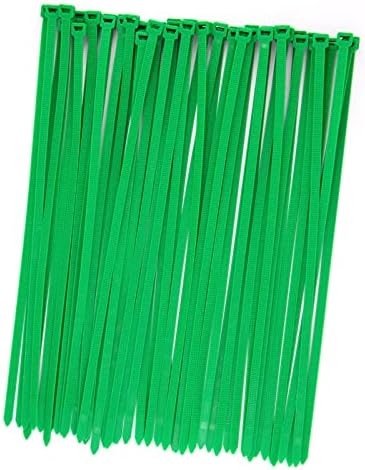 Висококачествени тежкотоварни кабелни превръзки с цип тъмно-зелен цвят, 50 бр., якост на опън 120 килограма, найлон 66 Пластмасови