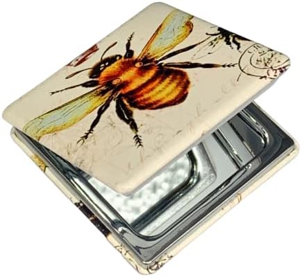 Стойността на Изкуството Имперска Френска Чанта Honey Bee Компактно Пътно Огледало За Грим и Магн