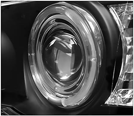 ZMAUTOPARTS led Проектор Halo Фарове Налобные светлини Черен с 6,25синьо DRL е Съвместим с 2000-2003 на BMW X5 E53