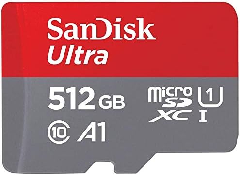 Карта SanDisk Ultra Micro SD 512 GB за таблет Lenovo Работи с Yoga 9i, IdeaPad Flex 5 И Flex 3 (SDSQUA4-512G-GN6MN)