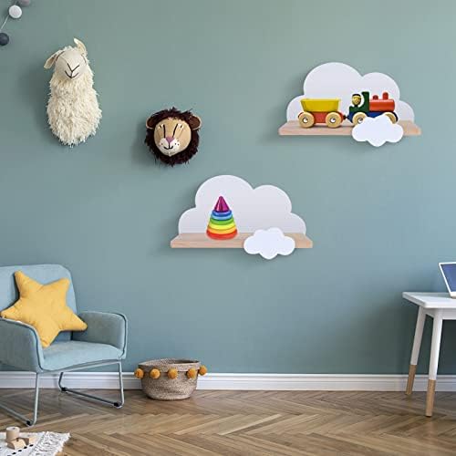 Плаващ Облак Рафтове от 2 теми за детската спалня - Скъпа Мътна Стенни рафт За детска стая, Плаващи Рафтове