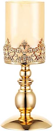 Стъклени Свещи VORCOOL Златен Свещник На Колумб Ретро Модерен и Луксозен Свещник Стъклени Свещници за Плот на Годишнина от Сватбата Настолно украшение Златни Свещи в?