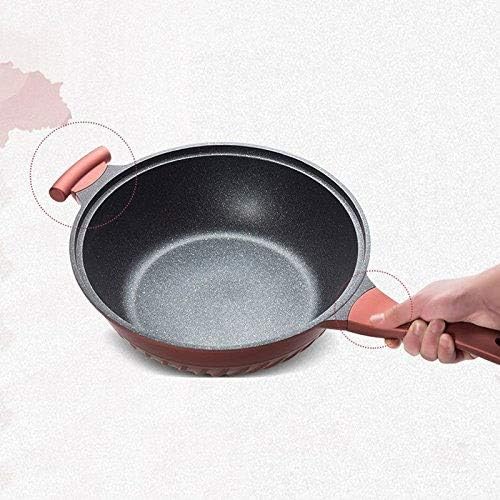 GYDCG Твърд Анодизиран Антипригарная посуда за миене в съдомиялна машина Free Chefs Pan/Wok Cookware (Цвят: черен)