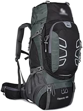 WDBBY 60L Планински Туризъм Градинска мъжки и дамски чанта За Къмпинг, Раница за катерене, Пътна чанта (Цвят: черен размер: