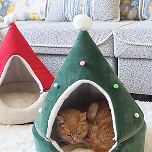 Къщички за котки Коледни Подвижни Миещи се Топли Меки Зимни Нескользящие и Трайни Легла Палатка за домашни Любимци