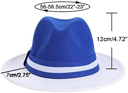 Дамски Филц шапки REVKI с Широка периферия, Мъжки Модела Шапки, в два цвята Панама с Катарама на колана