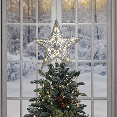 Комплект коледна украса Severin Madelyn Winter Wishes от синьо сребро (2 броя) 70 карата, Коледни декорации с различни