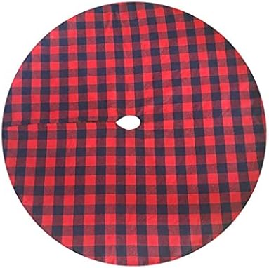 MYSGYH YANGPING - 36Червено-черна пола за коледната елха в клетка от Бъфало, пола, за елхи, Коледни украшения за елха (Цвят: A размер: 36 инча) BMZDSDZS-1 (Цвят: A, размер: 36 см)