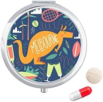 Мелбърн Австралия Кенгуруто Тенис Сърф Калъф За Хапчета В Джоба Кутия За Съхранение На Лекарства Контейнер Опаковка