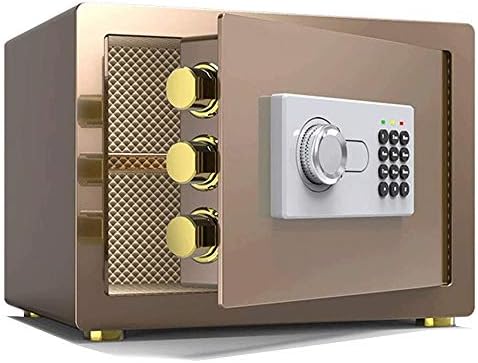 Големият електронен цифров сейф от орех за домашна сигурност на бижута -имитация на заключване на сейфа (цвят: A)