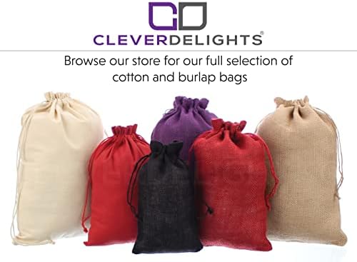Торби от зебло CleverDelights 18 x 24 инча с завязками - 20 опаковки