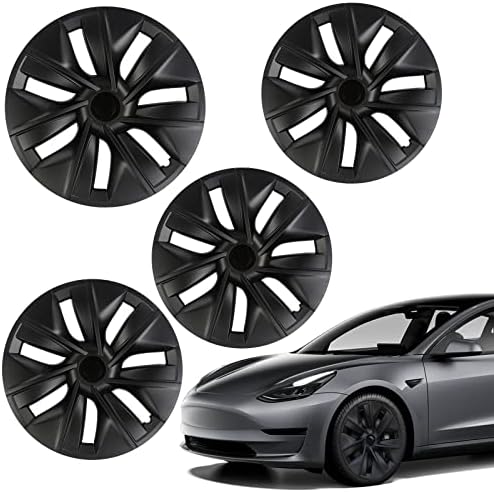 Terfulnel 19 Инча Капачката на Главината е Подходящ 2017-2023 Tesla Модел Y Джанти Седалките 4 бр. Сменяеми Капачки
