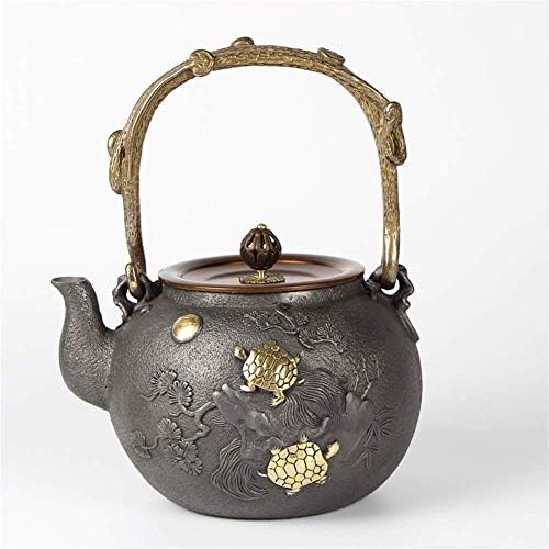 Чугун Чайник Чугун Чайник, Железни Изделия за Ръчна Работа, Стар Чайник за варене на чай Без покритие, Чай Набор