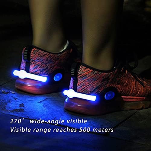 JRYⓇ Светлини за обувки, нощни ходови светлини - Зареждане чрез USB, Промяна на цвета, режим на RGB-светлинни ефекти и