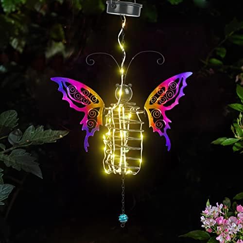 Слънчева светлина-Пеперуди, Уличен Окачен Фенер-Пеперуда, Метални Градински Декор под формата на пеперуда за декорация