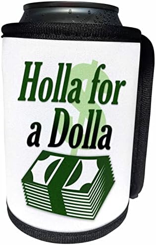Триизмерно думи Holla За Dolla с участието на пари в брой - Опаковки за бутилки-хладилника (cc_356683_1)