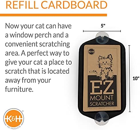 K&H Pet Products EZ Стъргало за котки EZ Window Mount Черно 5 x 10