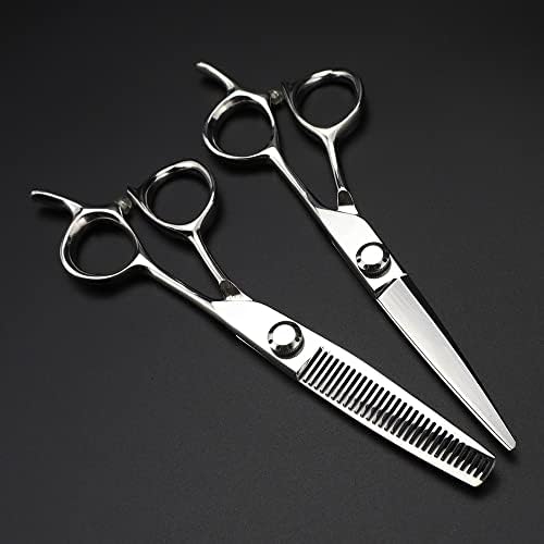 Ножица за подстригване на коса, 6-инчов професионален Японски ножици от стомана 440c, сребърни ножици за стригане,