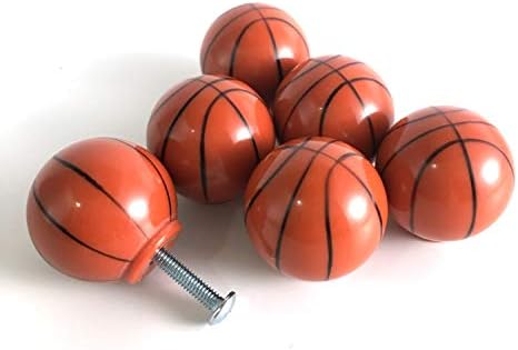 ZILucky Баскетболни дръжки за чекмеджета, топка, тема спорт партита, Детски Декор за дома, Прибиращи Дръжки