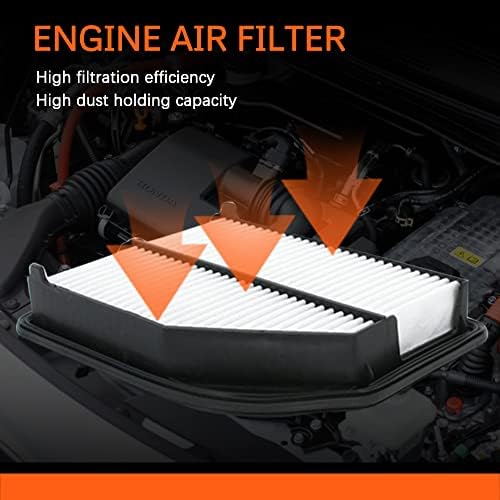 Въздушен филтър (CA11258) Въздушен филтър на двигателя-Съвместим с Honda CR-V/CRV L4 2.4 L (2012 2013 2014) е