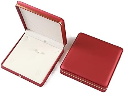Кутии за съхранение Рамка от Червено Злато Кожена Подплата Пръстен, Медальон, Гривна Органайзер Скоростна Дисплей Калъф