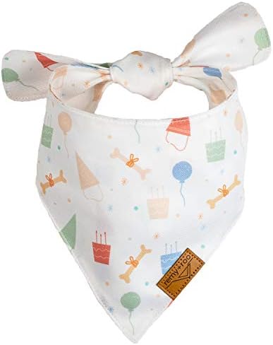 Bandanas Реми + Ру за кучета - 2 опаковки | Комплект за рожден ден | Висококачествена здрава тъкан | Уникална