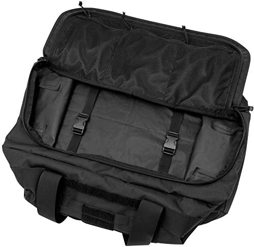 Пътна Спортна Чанта за носене LA Police Gear Expedition Надигна размер с Лямками за раницата, Черна
