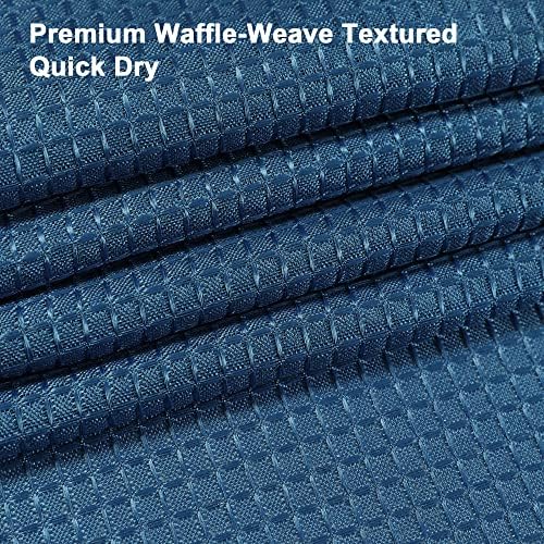 Завеса за душ OWENIE Navy Waffle: душ Завеси от мека текстурирани кърпа за баня - Водоустойчив Моющаяся плат, Луксозна Неутрална