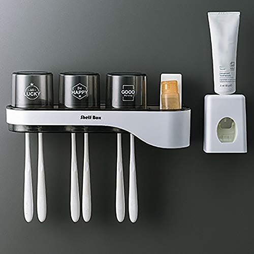 Сокоизстисквачка BLMIEDE с прозрачна паста за зъби и поставка за съхранение на паста за зъби, четка за зъби, средства за баня, сапун (както е показано на фигура, един раз