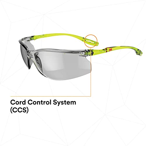 Защитни очила 3M, серия Solus CCS, ANSI Z87, Противотуманное покритие Scotchgard, Сиви лещи o Система за управление,