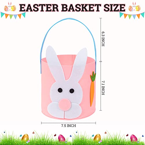 Великден кошница за деца и възрастни, Скъпа Фетровая кошница с великден заек - идеален за лов на яйца и конфетных изненади (Жълт)