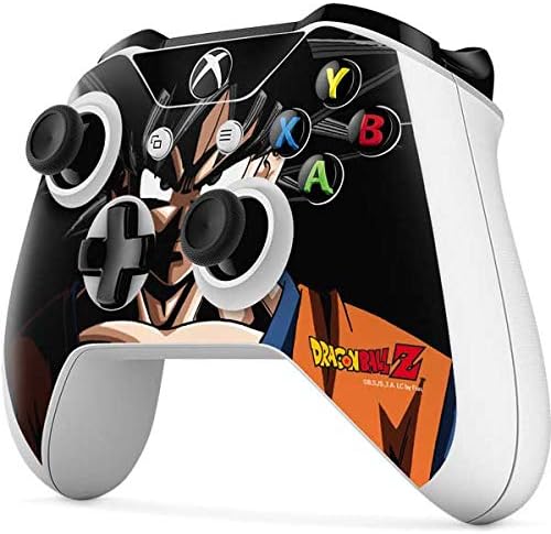 Игри кожа със стикер Skinit, съвместим с контролера на Xbox One S - Официално лицензиран дизайн на Dragon Ball Z Goku