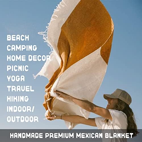 Мексиканското одеяло Sundream Supply - Гъст аутентичное плажна одеяло ръчна изработка, идеален уличен каре Serape